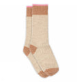 Wollsocke beige | denim