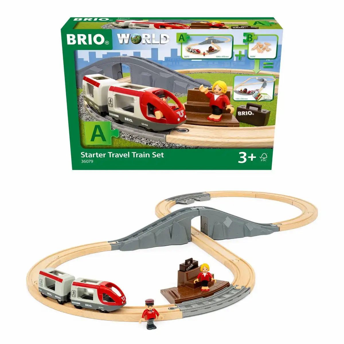 BRIO Reisezug Starter Set A 22 Teile