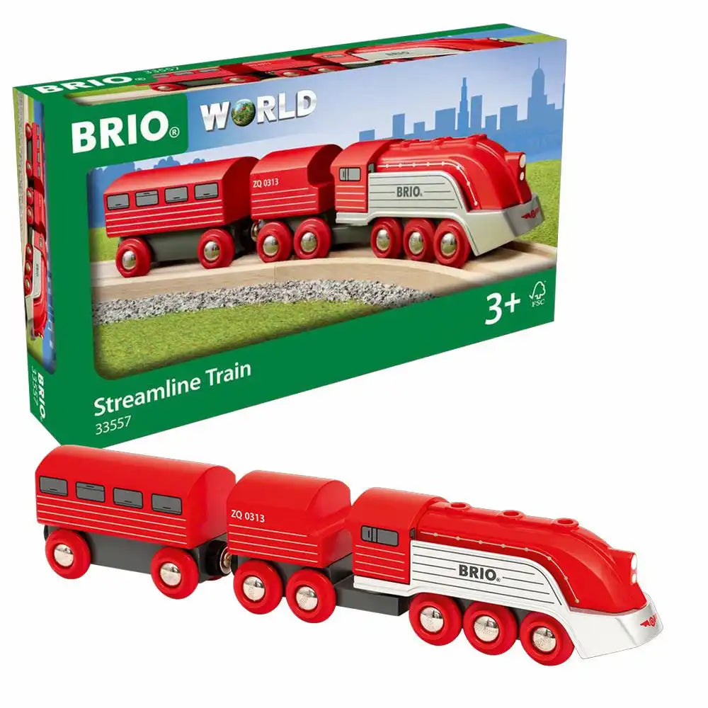 BRIO Holzeisenbahn rot streamline train