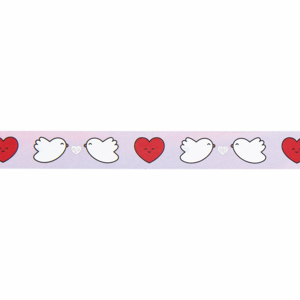 Paper Poetry Tape Chingu Vögel/Herzen 1,5cmx10m