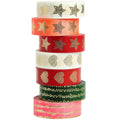 Paper Poetry Maxi Tape Set Advent Sterne/Herzen 7 Stück