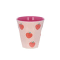 Becher Apfel rosa
