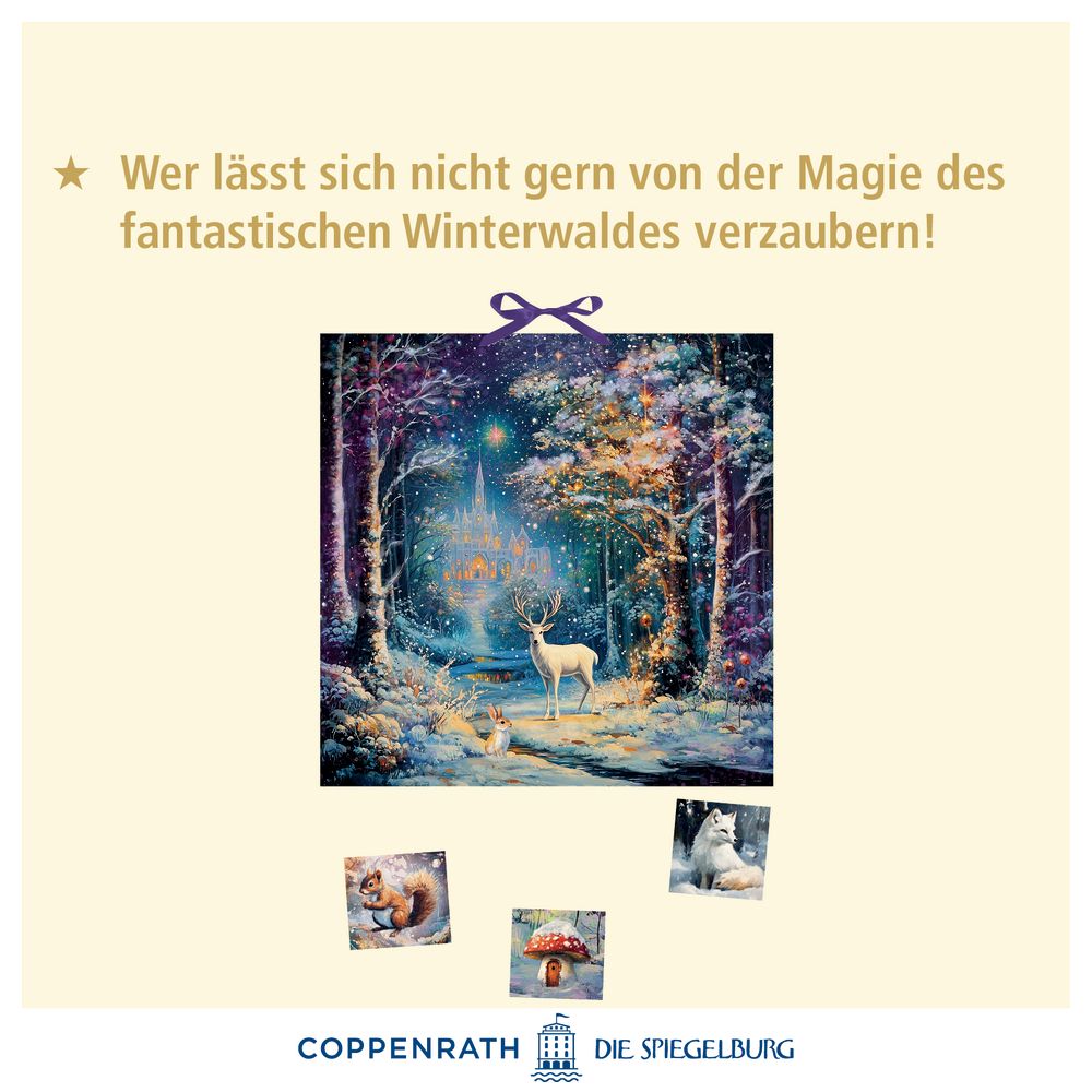 Magischer Winterwald, Wand-Adventskalender