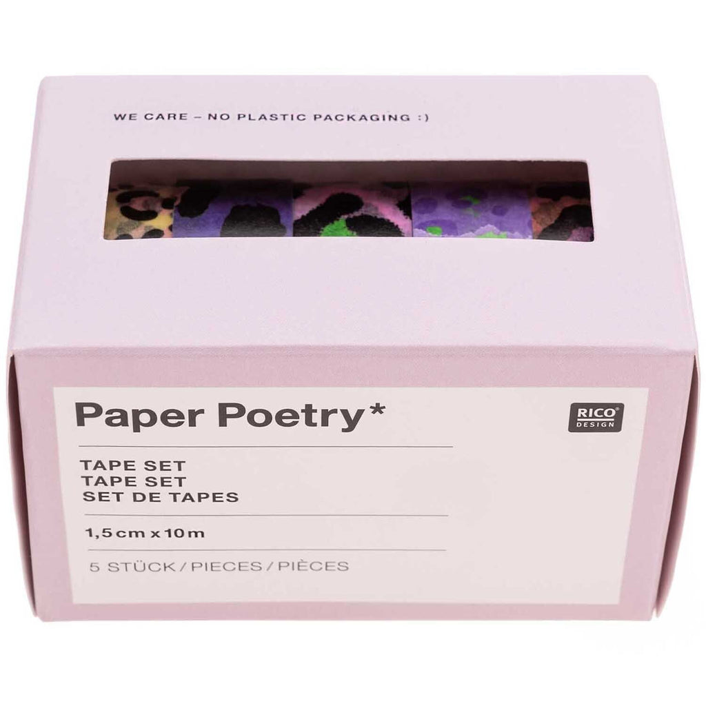 Paper Poetry Tape Set Acid Leo 5-teilig