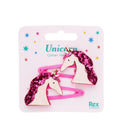 Haarspange Einhorn Glitzer