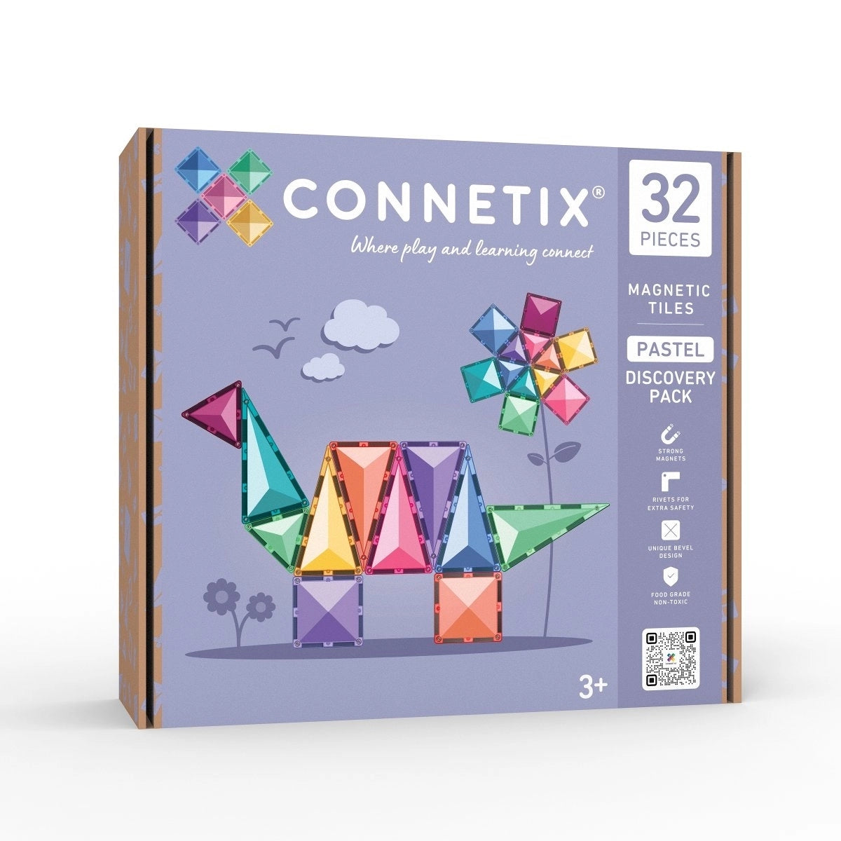 Connetix Magnetbausteine Pastel Discovery Pack 32 Teile