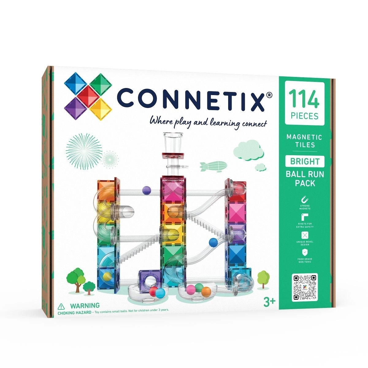 Connetix  Kugelbahn Rainbow Ball Run Pack - 114 Teile