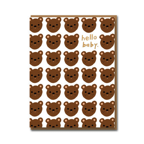 Klappkarte Hello Baby Bear
