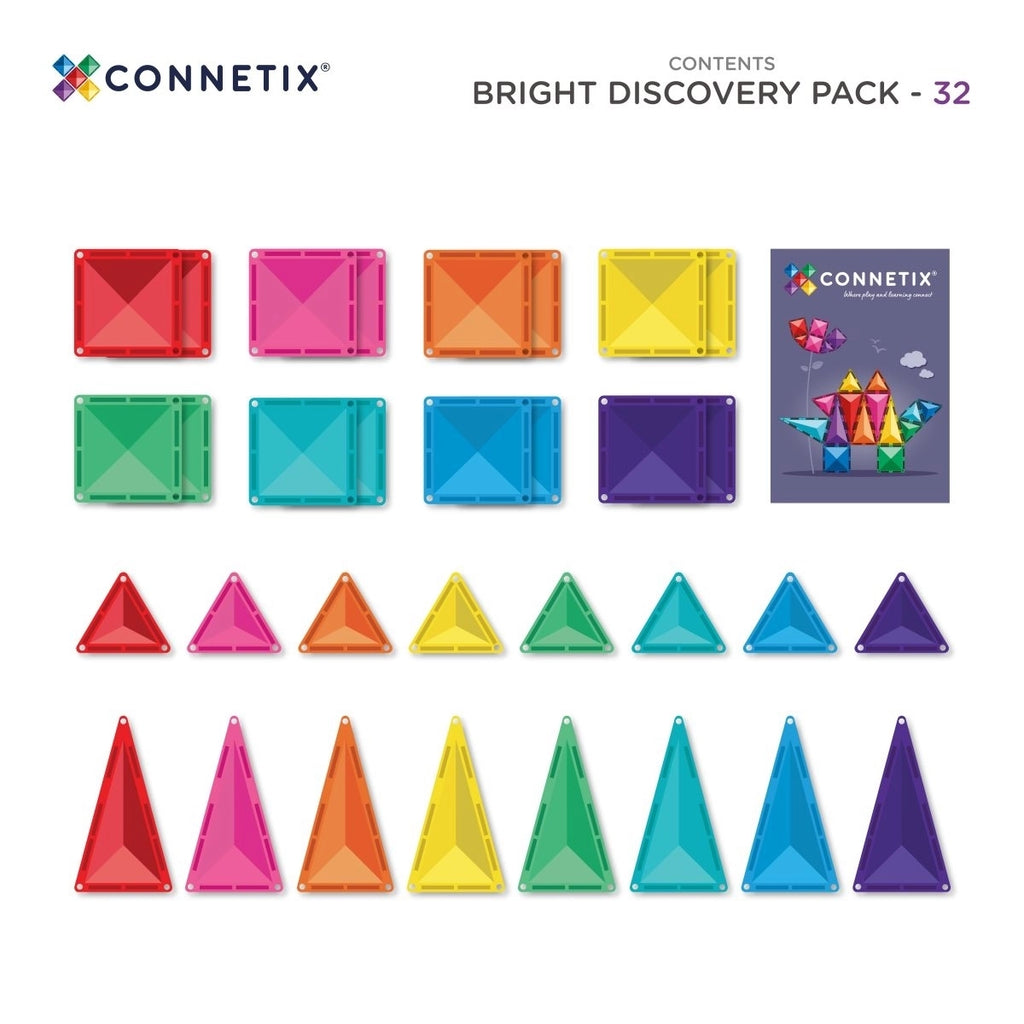 Connetix Magnetbausteine Bright Discovery Pack 32 Teile