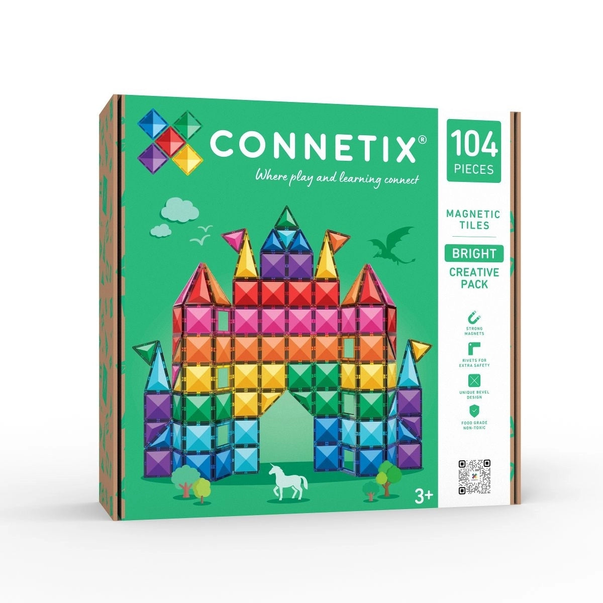 Connetix Magnetbausteine Bright Creative Pack 104 Teile
