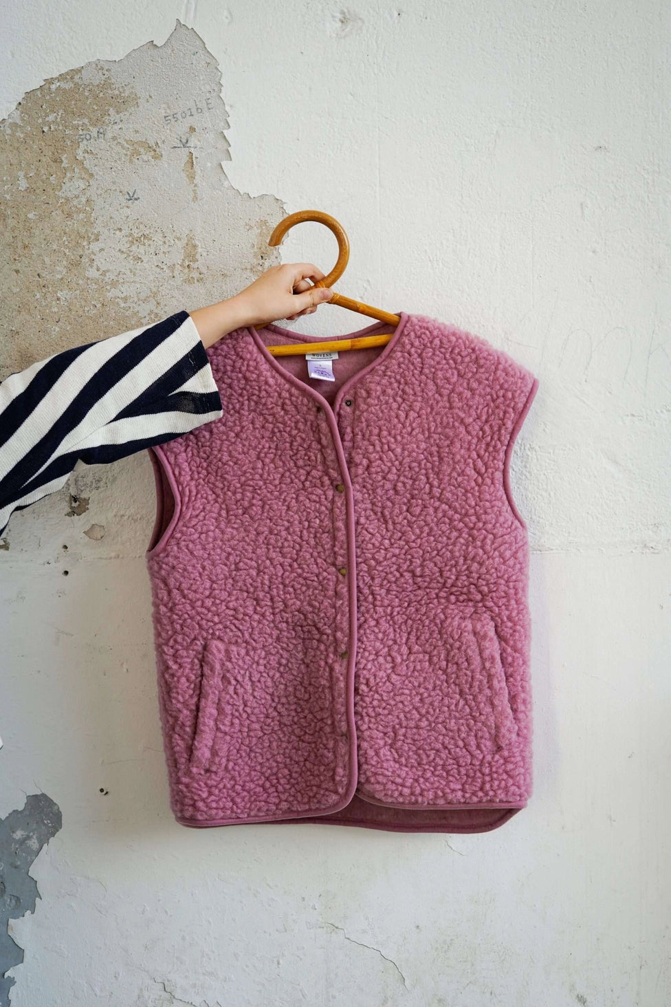 Wollweste rosa