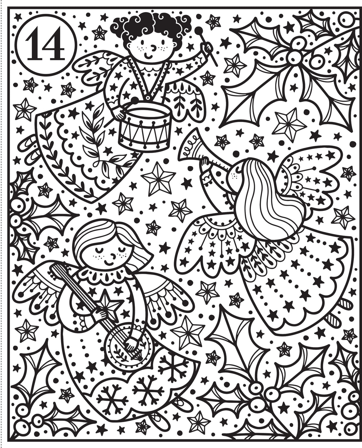 Mein Farbenzauber-Malbuch: Adventskalender