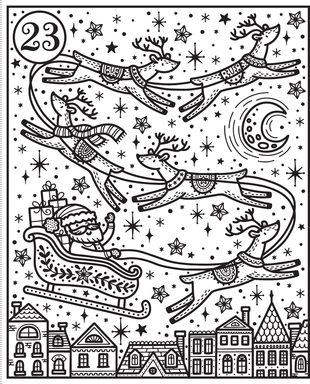 Mein Farbenzauber-Malbuch: Adventskalender