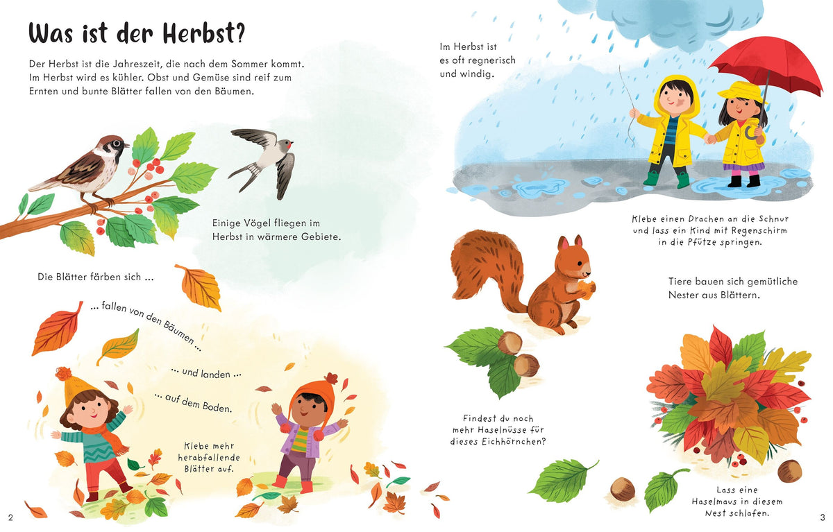 Mein erstes Stickerbuch: Bunter Herbst