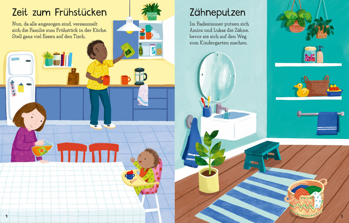 Mein erstes Stickerbuch: Mein Tag