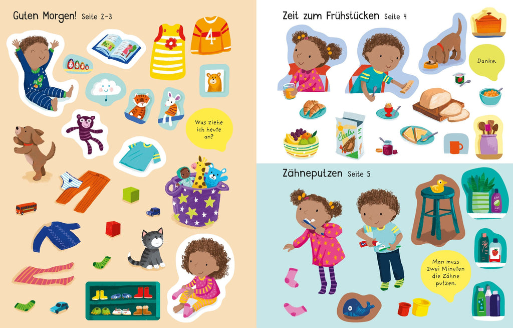 Mein erstes Stickerbuch: Mein Tag