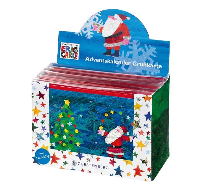 Eric Carle Weihnachtsmann - Adventskalender-Grußkarten