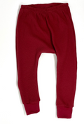 Slim Leggings Waffel rot
