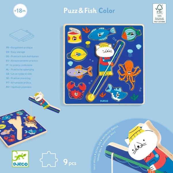 Puzzle: 2in1 Puzz & Fish Color