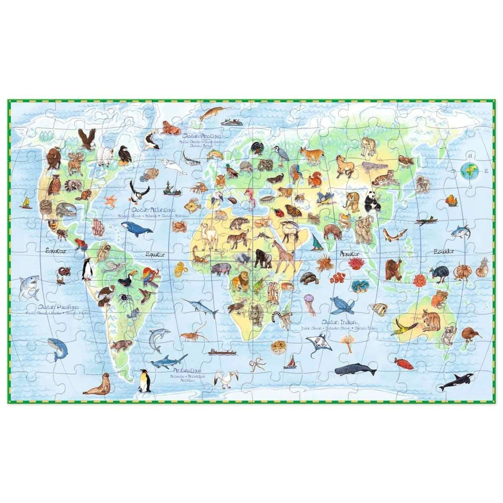 Wimmelpuzzle: Tiere der Erde - 100 Teile