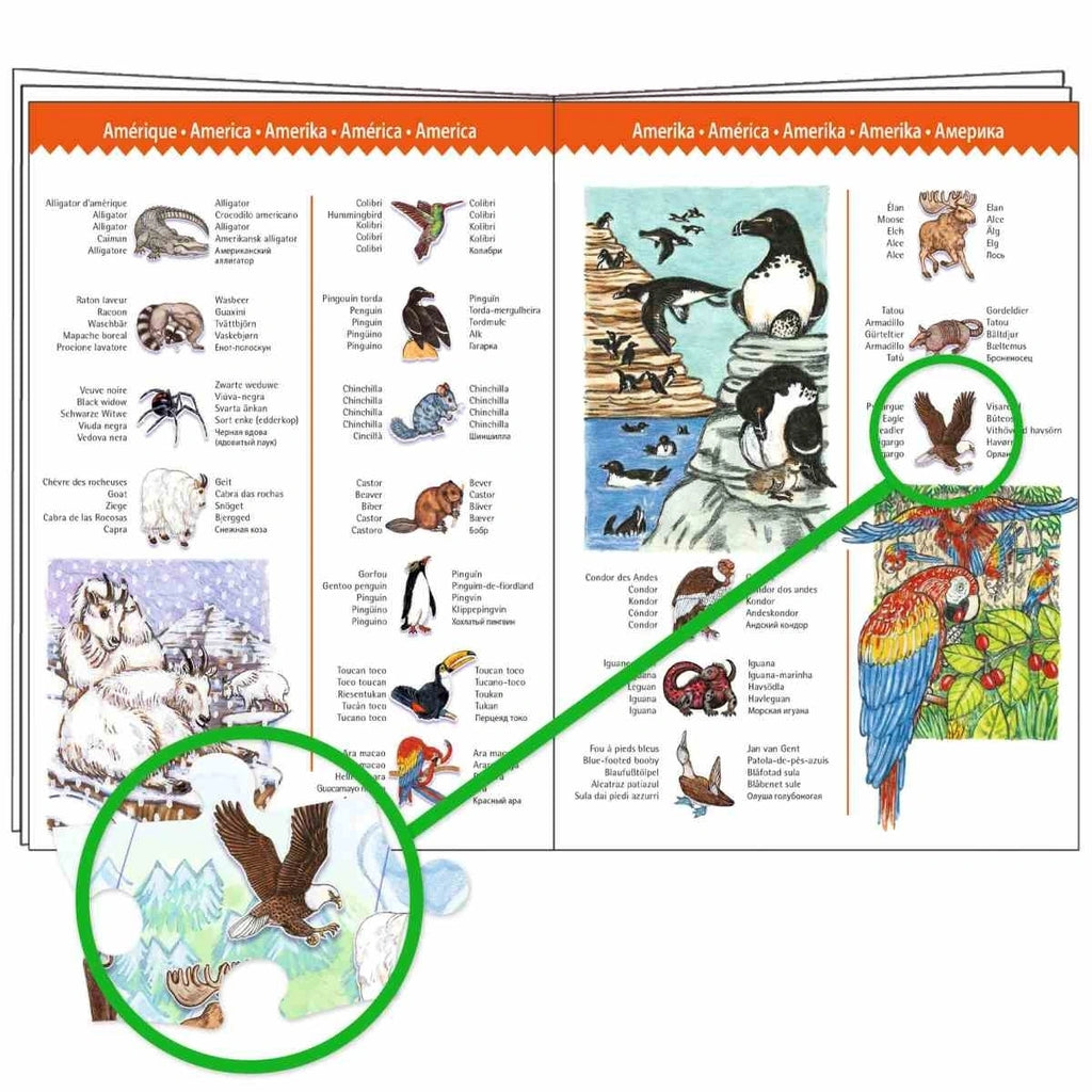 Wimmelpuzzle: Tiere der Erde - 100 Teile