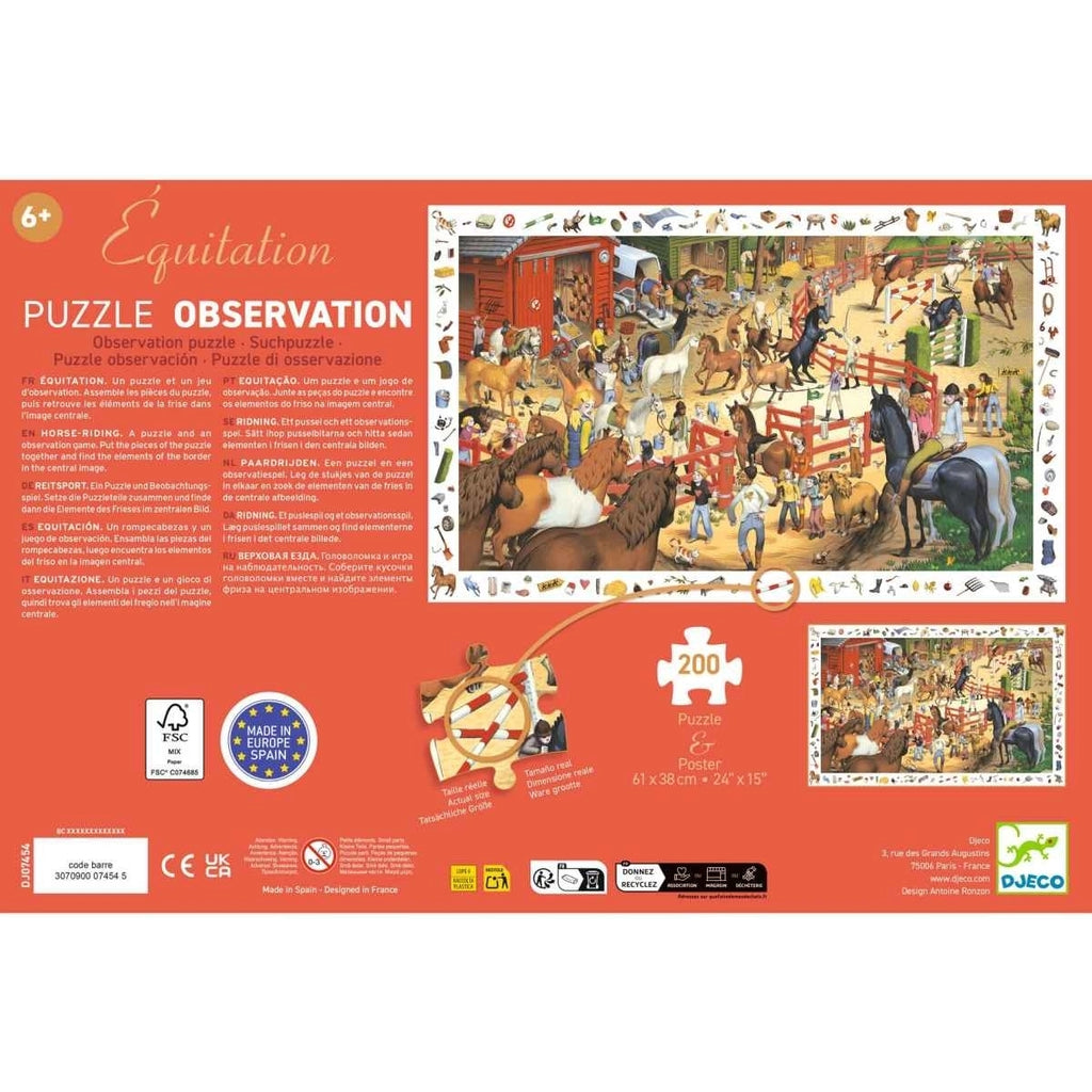 Wimmelpuzzle: Pferde - 200 Teile