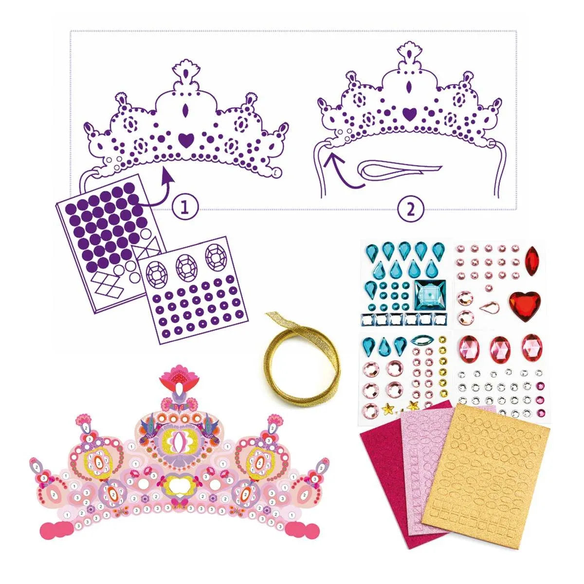 DIY - Mosaik-Diademe Prinzessin