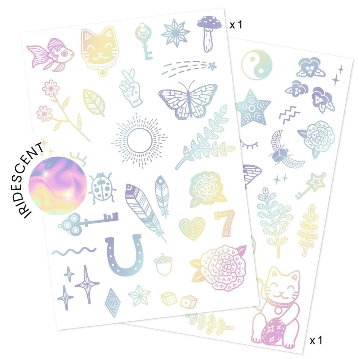 Tattoos irisierend