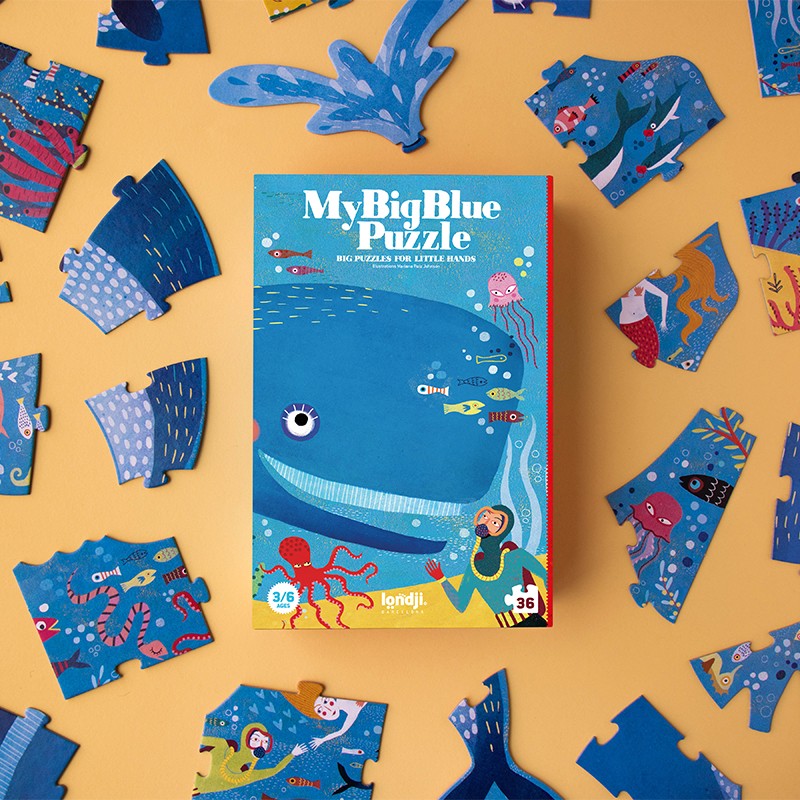 Londji Puzzle My big blue - 36 Teile