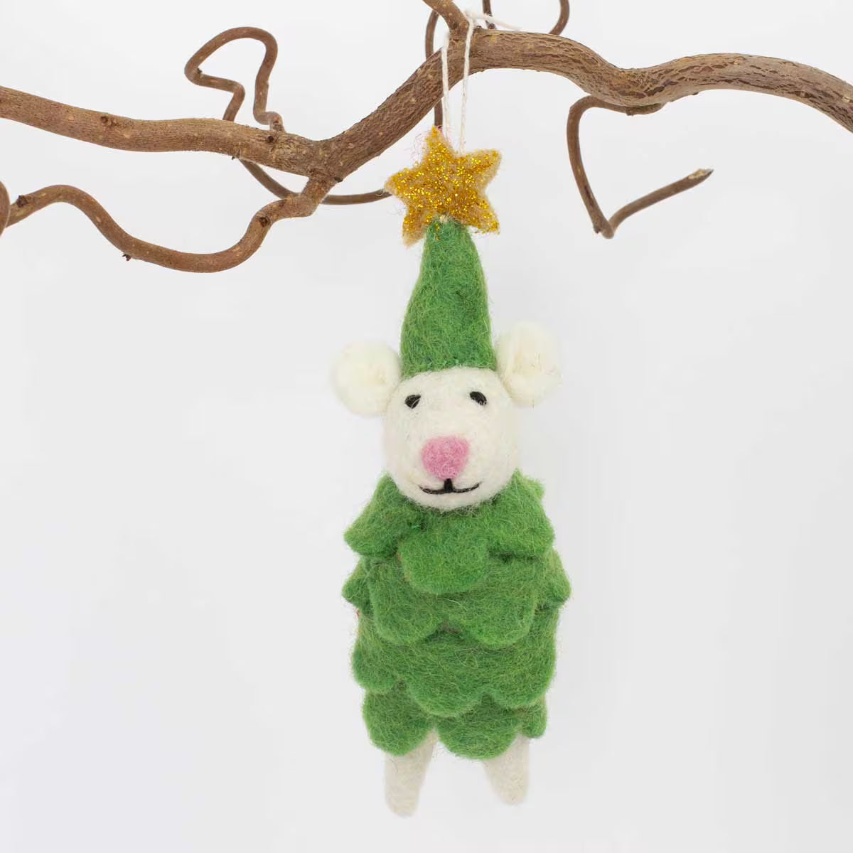 Filzanhänger Weihnachtsmaus