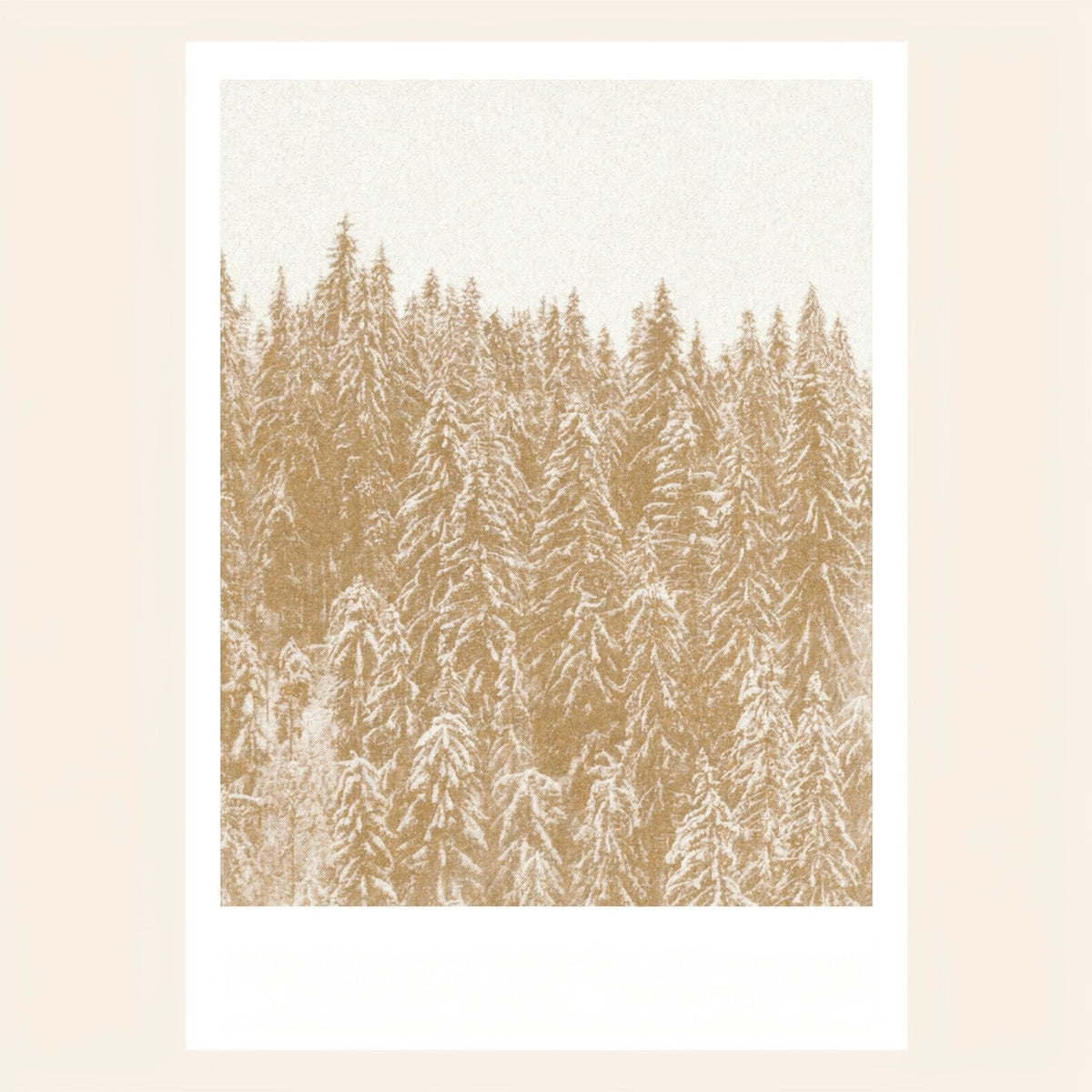 Postkarte Golden Trees