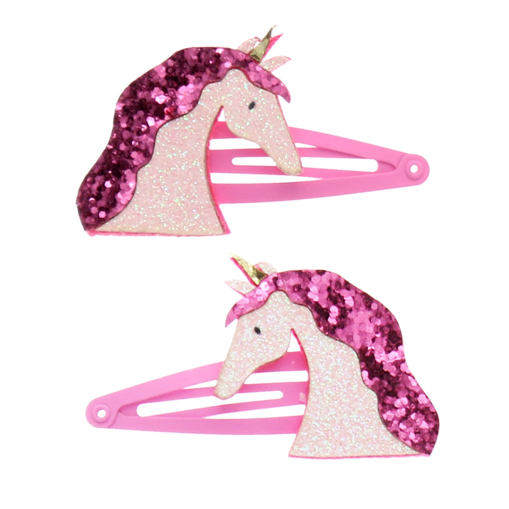 Haarspange Einhorn Glitzer