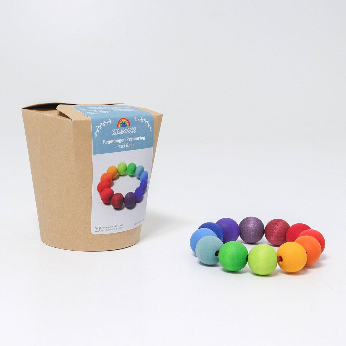 Greifling Perlenring Regenbogen
