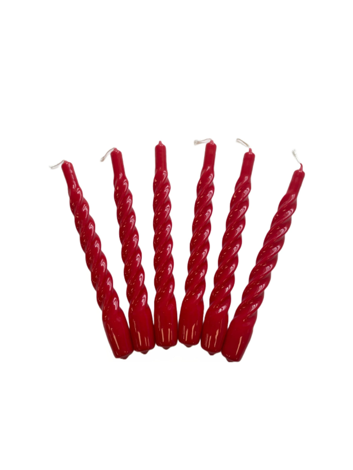 Spiralkerze 21 cm rot