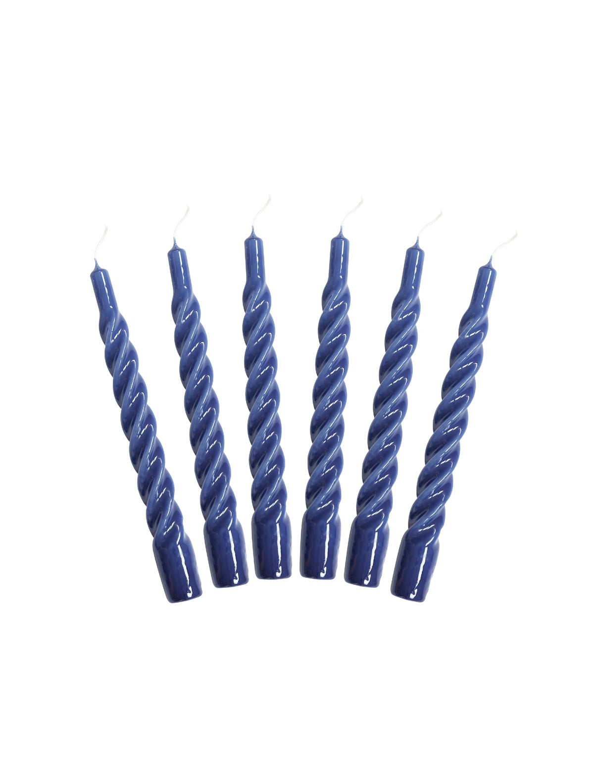 Spiralkerze 21 cm dunkelblau