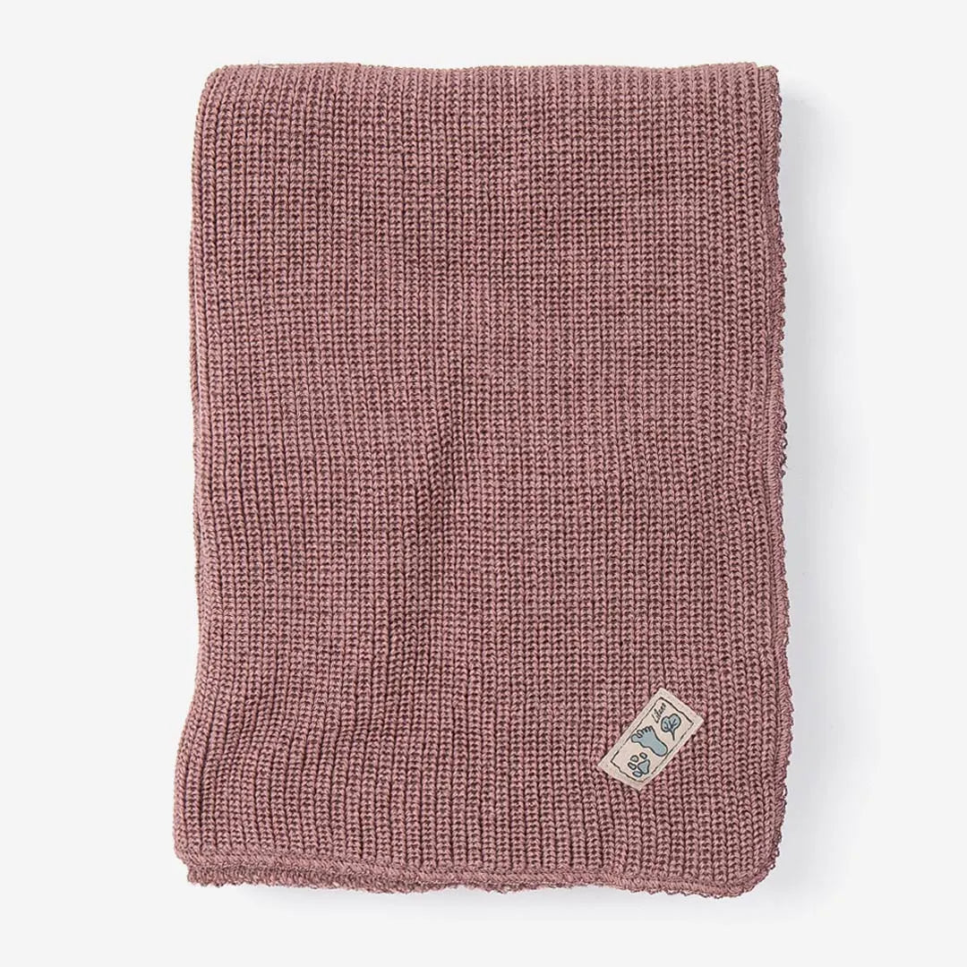 Strickdecke Wolle mauve