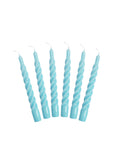 Spiralkerze 21 cm hellblau